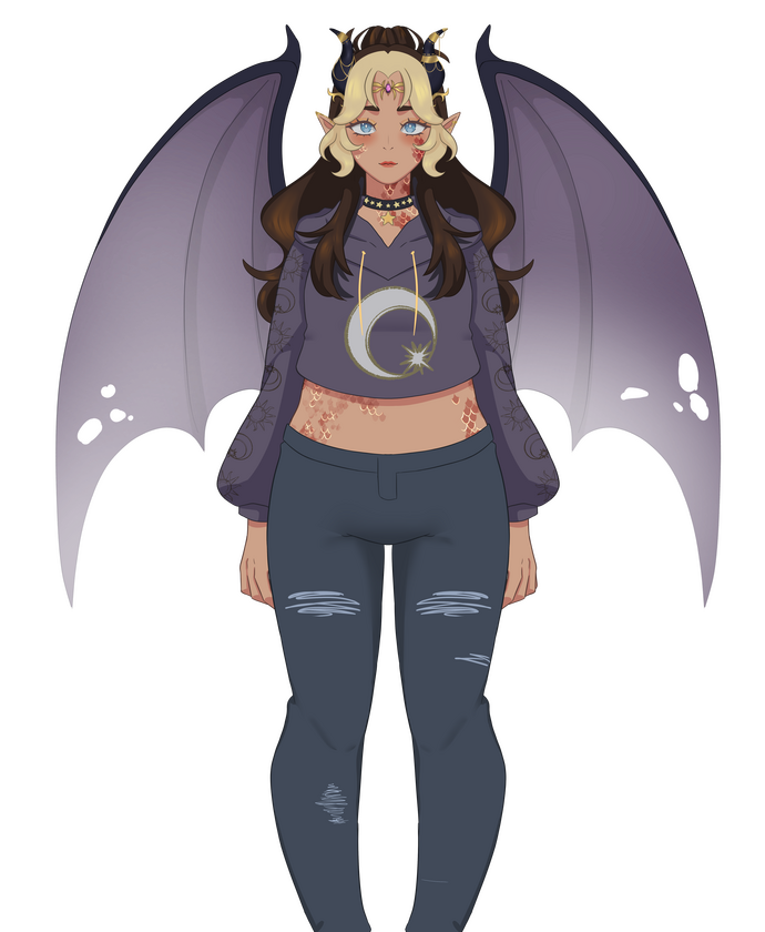 FULL-BODY VTUBER DESIGN + RIG: - $275