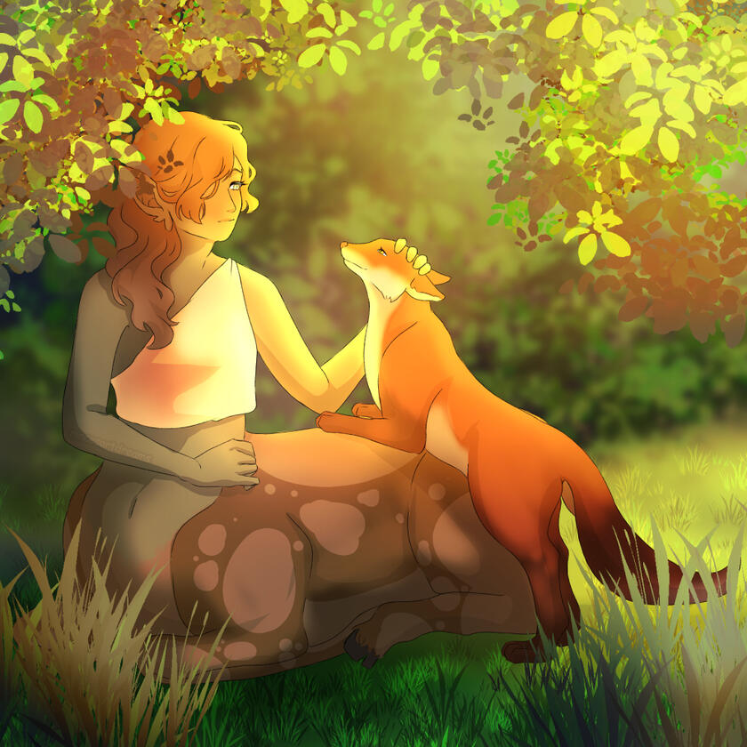 FULL-BODY + ANIMAL + COMPLEX BACKGROUND: - $145